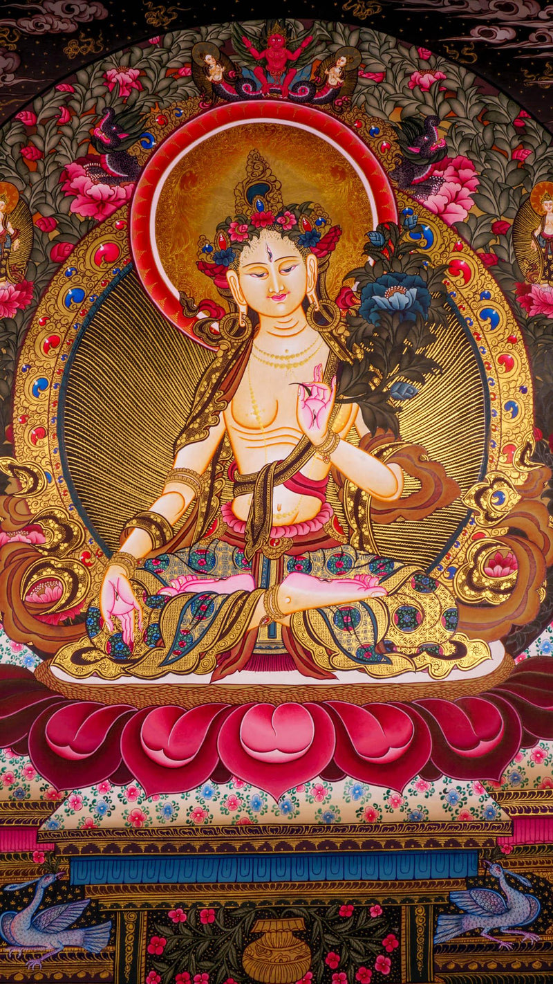 White Tara  Thanka