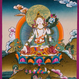 Chinese Tara Thangka Painting - Best handpainted thangka painting - HimalayasShop