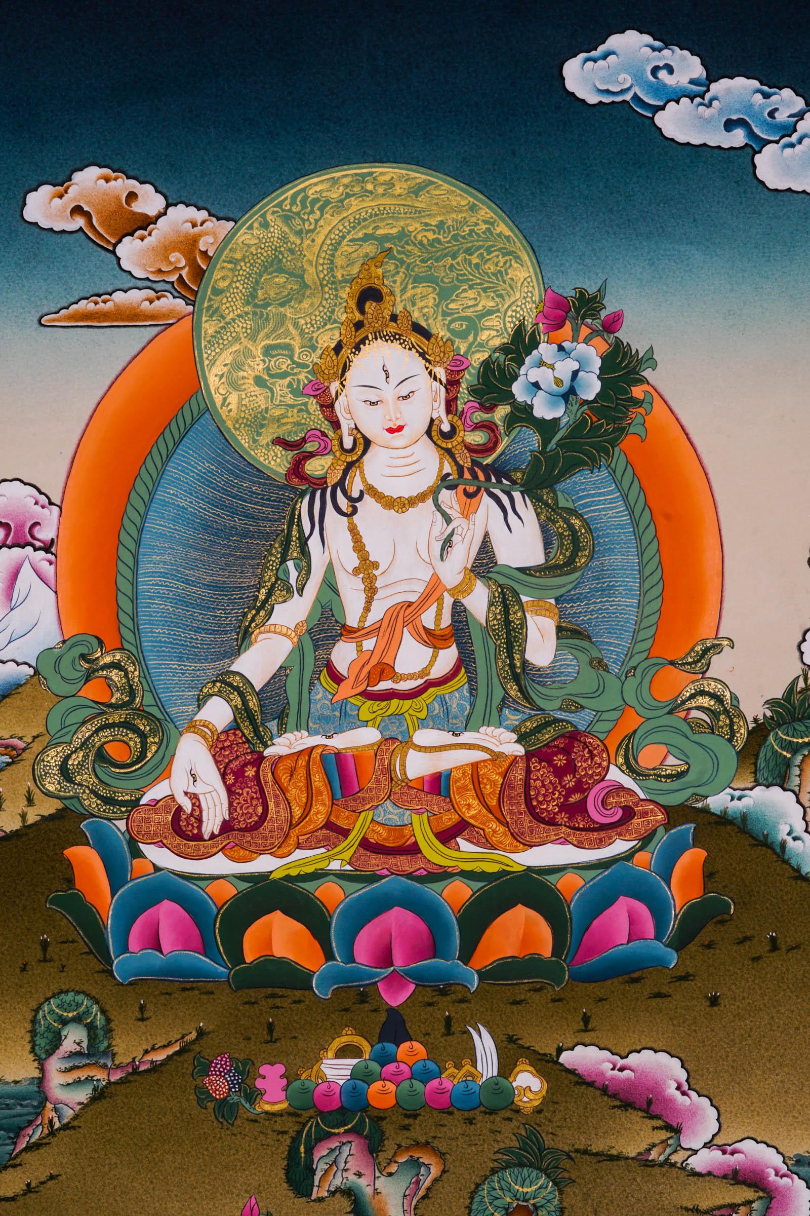 Chinese Tara Thangka Painting - Himalayas Shop