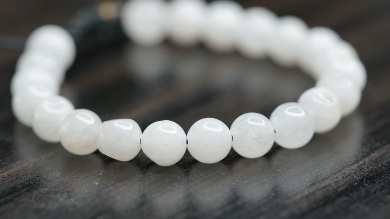 White Jade Natural Stone Bracelet