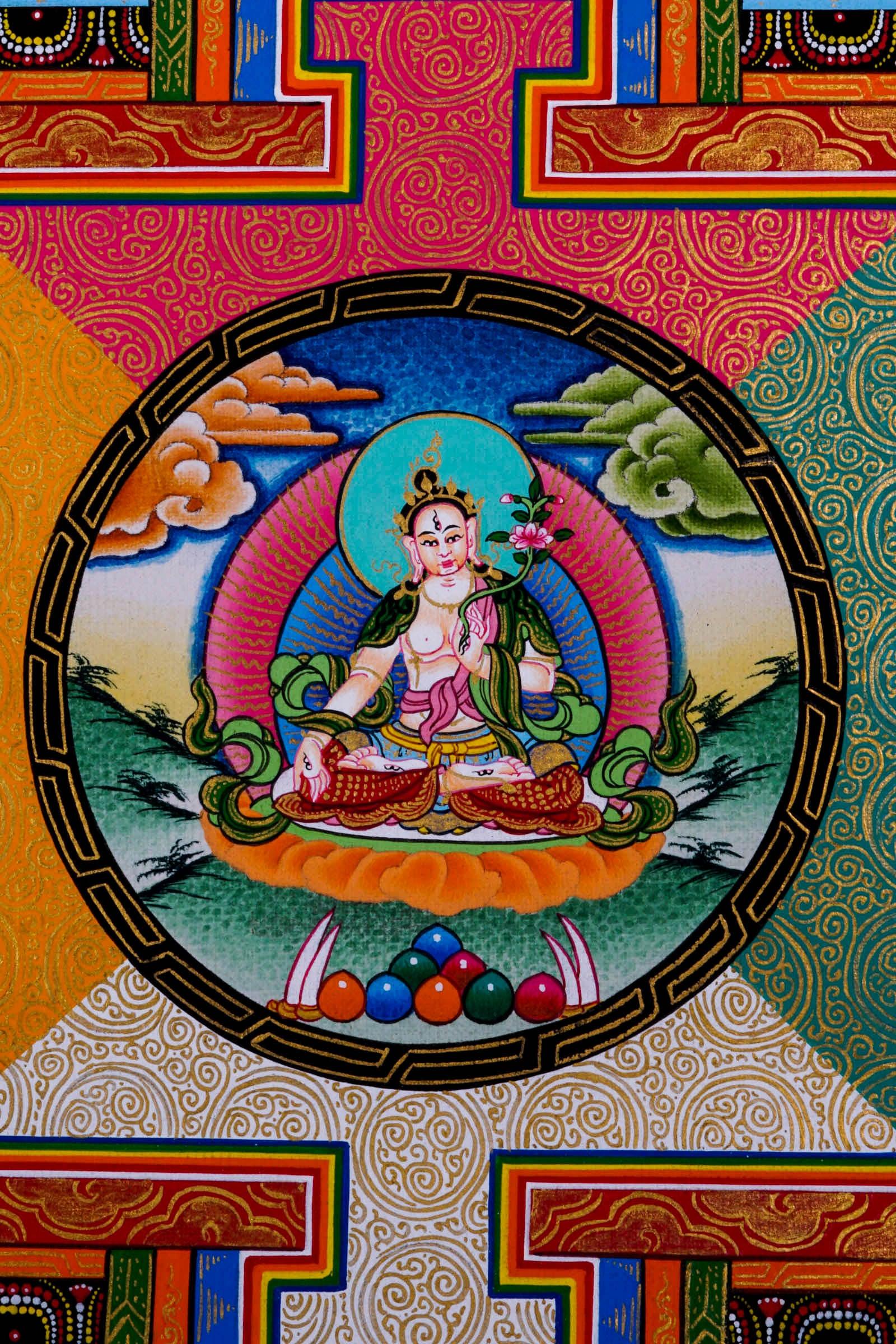 White Tara Mandala - Himalayas Shop