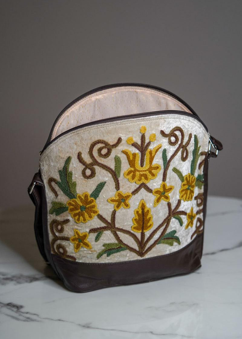 Floral Embroidery Hand Bag - Himalayas Shop