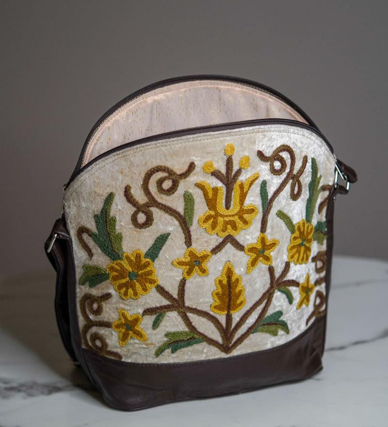 Floral Embroidery Hand Bag - Himalayas Shop