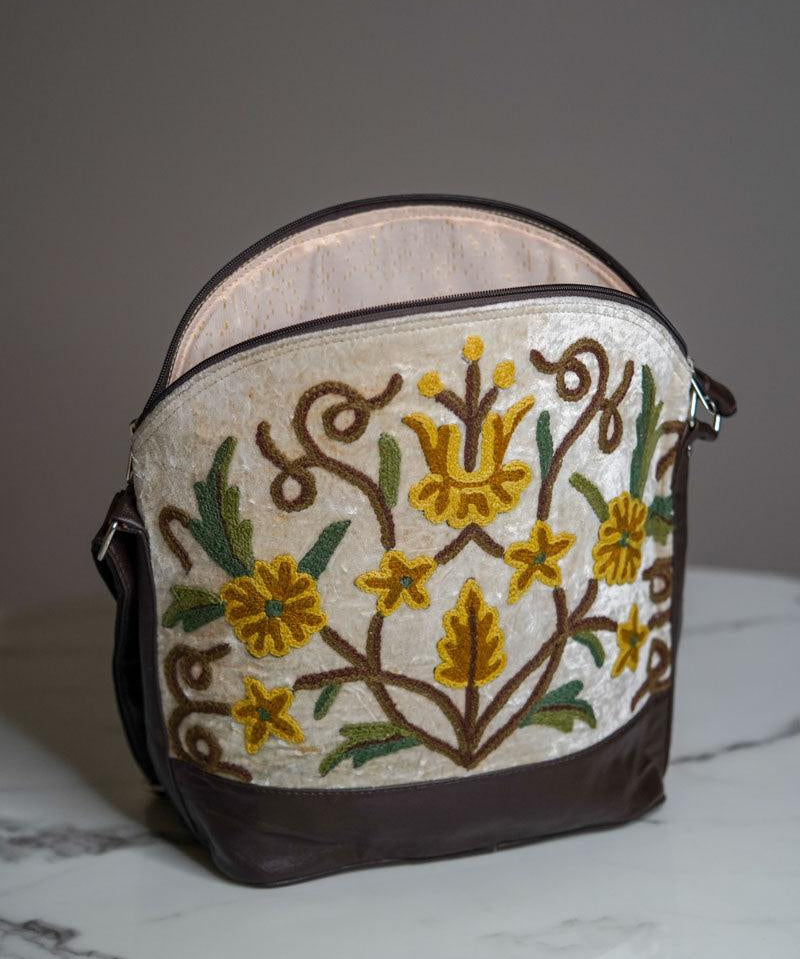 Floral Embroidery Hand Bag - Himalayas Shop