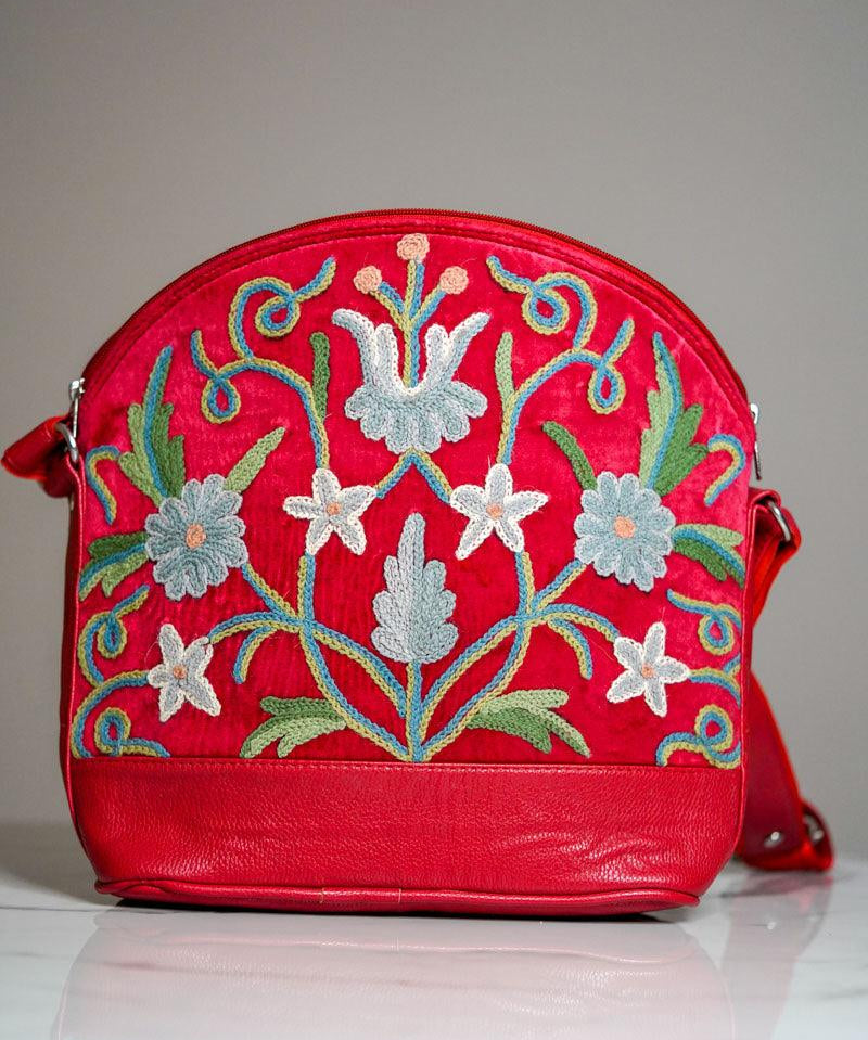 Floral Embroidery Hand Bag - Himalayas Shop
