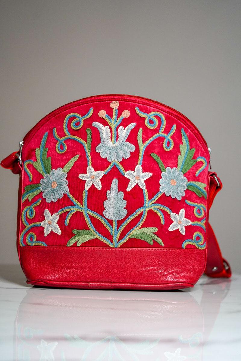 Floral Embroidery Hand Bag - Himalayas Shop