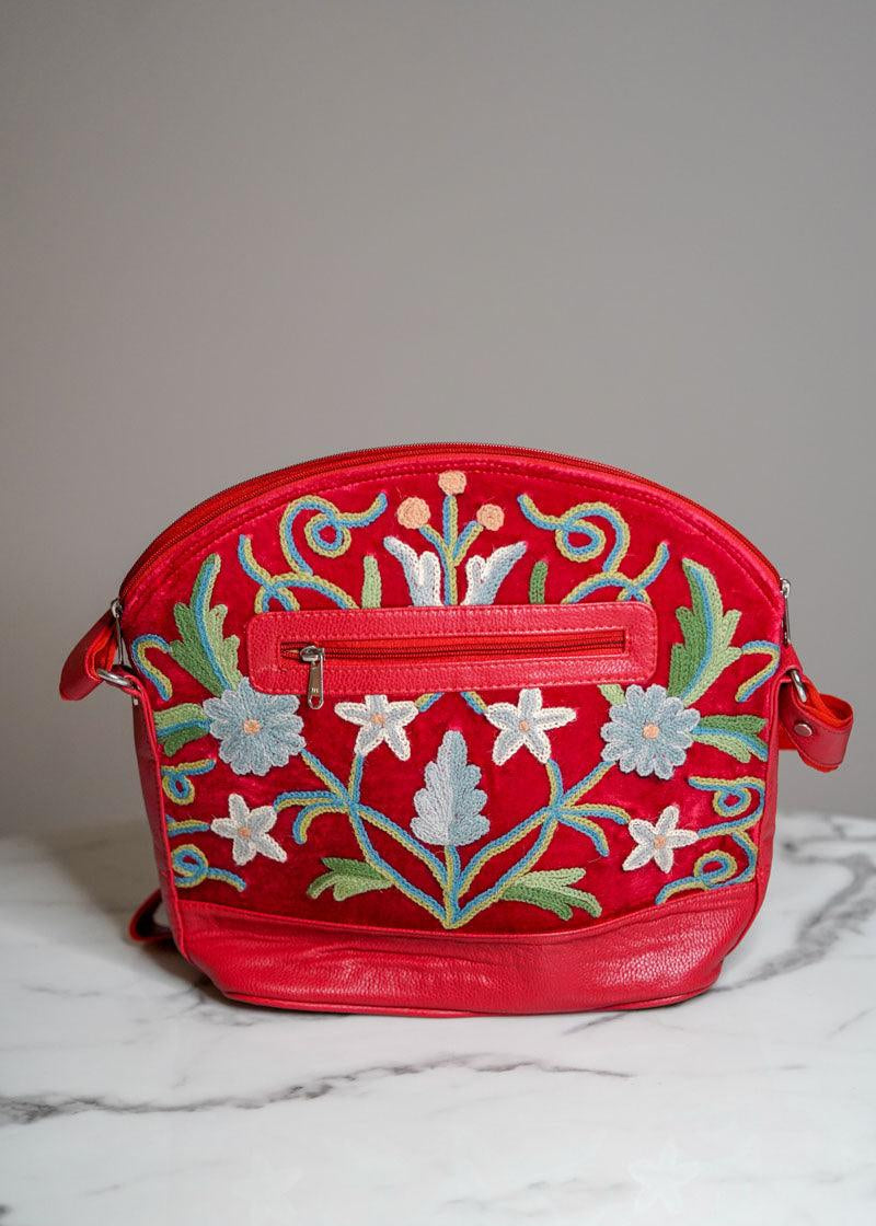 Floral Embroidery Hand Bag - Himalayas Shop