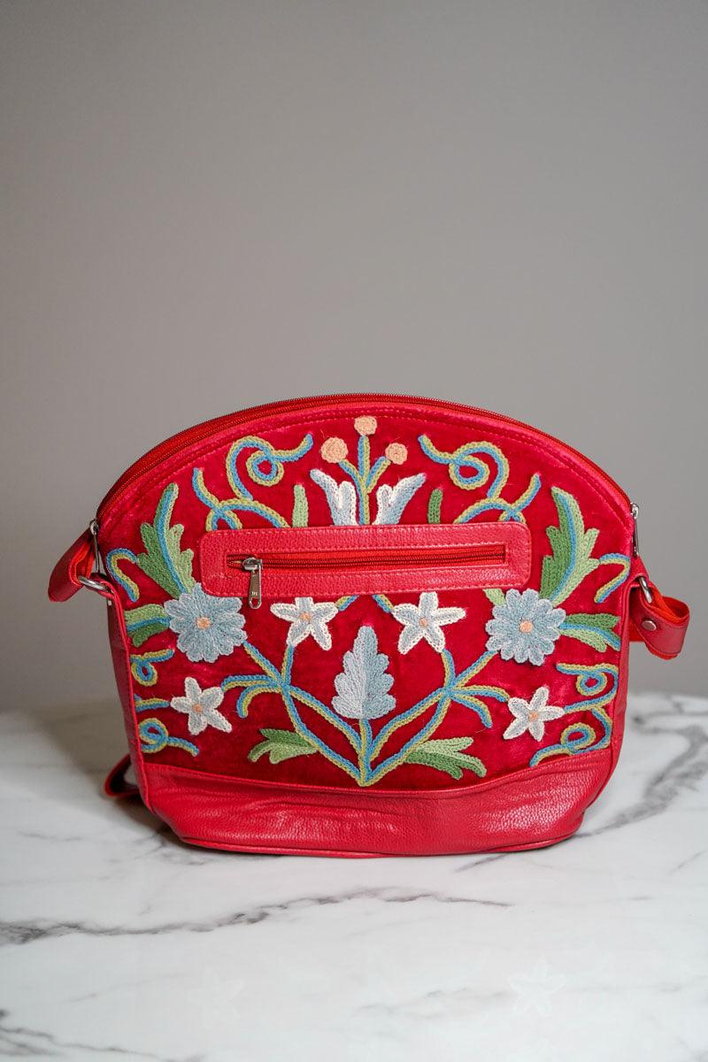 Floral Embroidery Hand Bag - Himalayas Shop