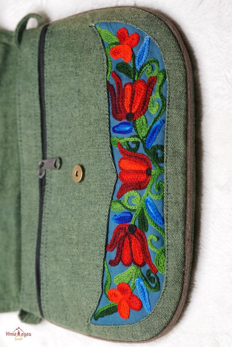 A unique style women's crossbody bag, crafted ethically from Himalayas.