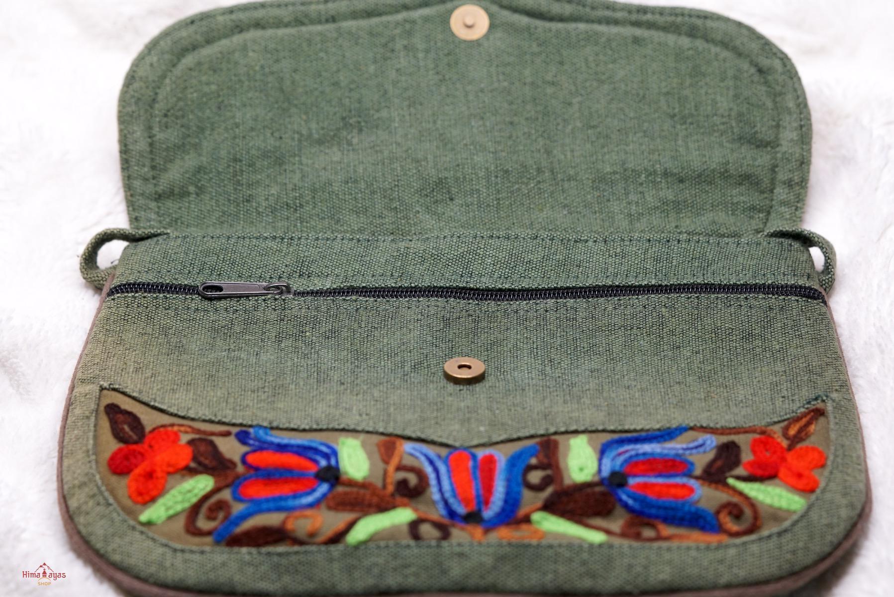 A unique style women's crossbody bag, crafted ethically from Himalayas.