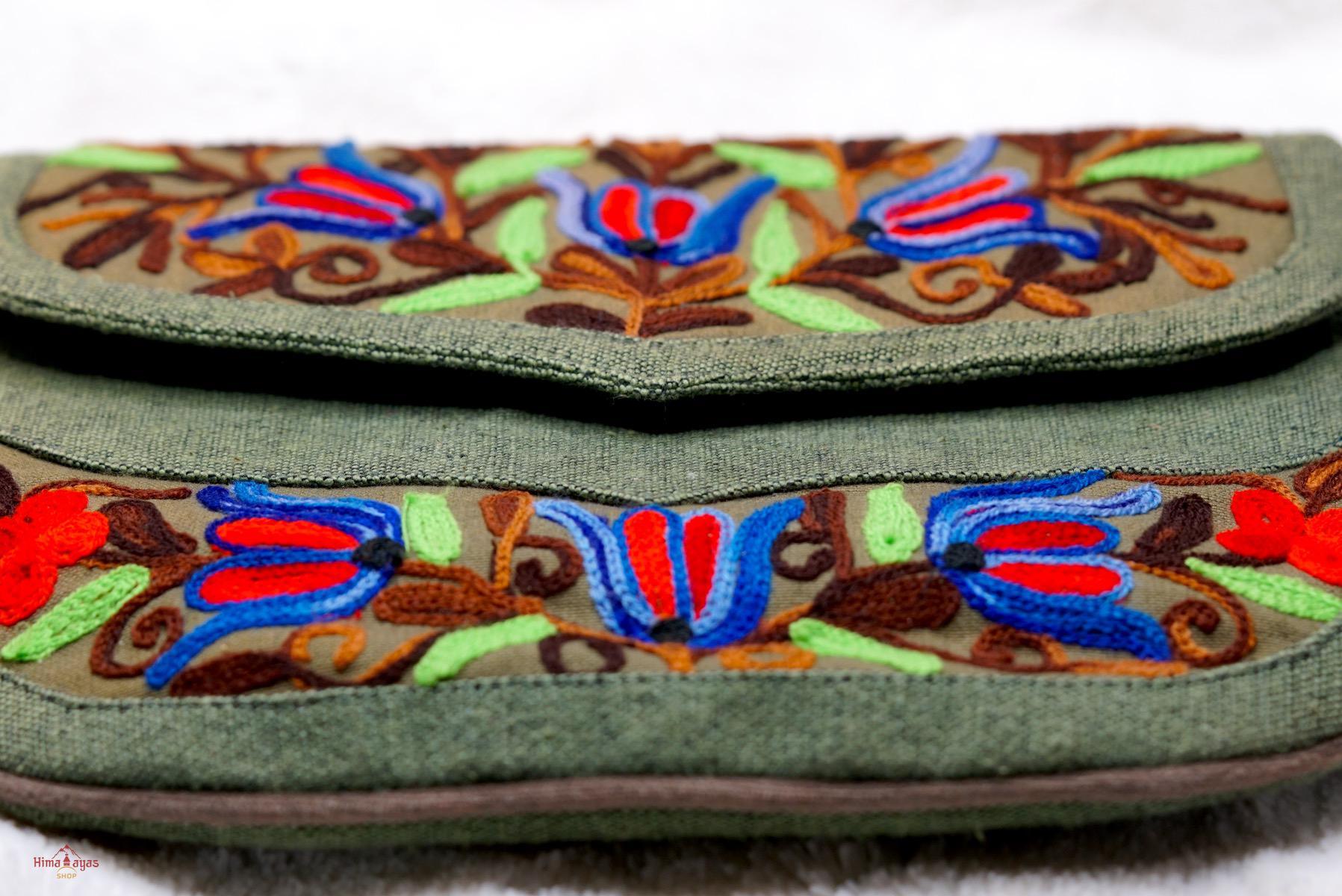 A unique style women's crossbody bag, crafted ethically from Himalayas.
