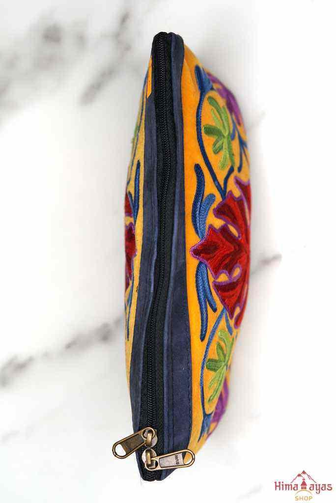 A special women pouch very light weight, ideal as a makeup bag or everyday use hand purse.