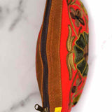 Women pouch purse with floral pattern, ultra-soft and lightweight. The pouch can be used as makeup bag or clutch that suit your style. Ethically made in Nepal.