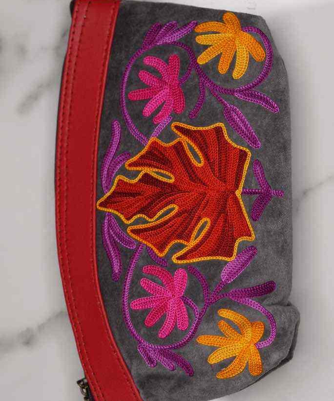 A special women pouch very light weight, ideal as a makeup bag or everyday use hand purse.