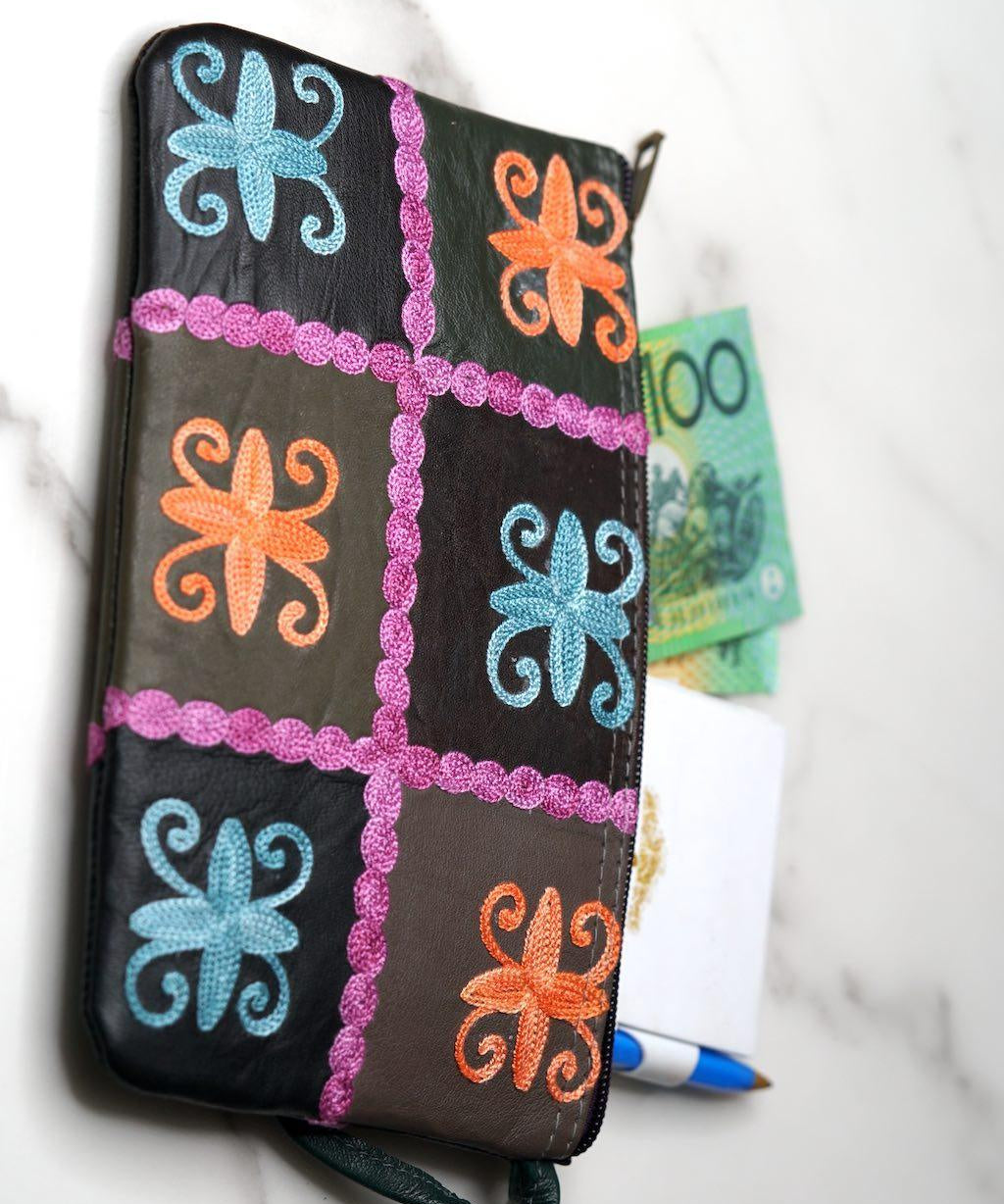 Everyday use women purse with Cashmere design for stylish look.  