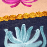 A stylist wristlet women purse for everyday use, handmade and kashmiri embroidery design for boho style. 