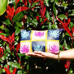 A stylist wristlet women purse for everyday use, handmade and kashmiri embroidery design for boho style. 