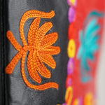 A stylist wristlet women purse for everyday use, handmade and kashmiri embroidery design for boho style. 