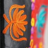 A stylist wristlet women purse for everyday use, handmade and kashmiri embroidery design for boho style. 