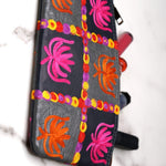 A stylist wristlet women purse for everyday use, handmade and kashmiri embroidery design for boho style. 