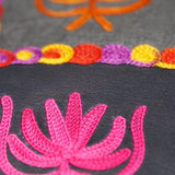 A stylist wristlet women purse for everyday use, handmade and kashmiri embroidery design for boho style. 