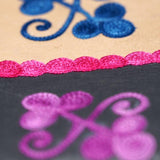 Fair trade womens purse with kashmiri design hand embroidery colorful purse.