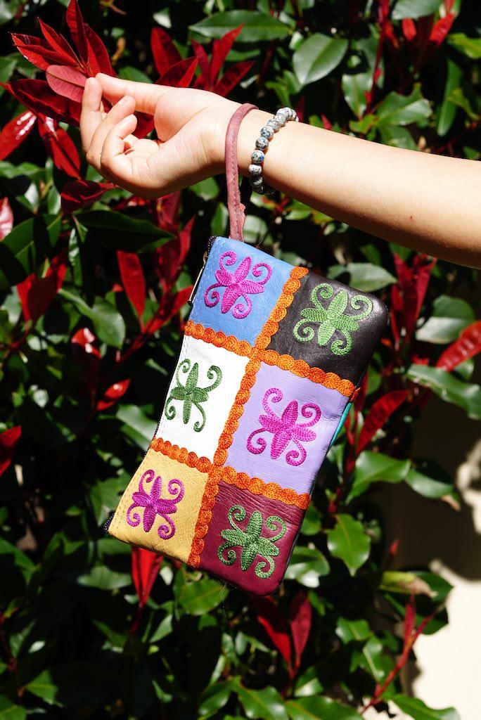 Everyday use women purse with Cashmere design for stylish look.  