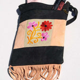 A unique style women's shoulder bag, crafted with beautiful cashmere floral embroidery to give it a chic stylish look..