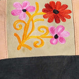 A unique style women's shoulder bag, crafted with beautiful cashmere floral embroidery to give it a chic stylish look..