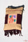 Easy to carry side bag for women, features a beautiful hand embroidered floral pattern. 