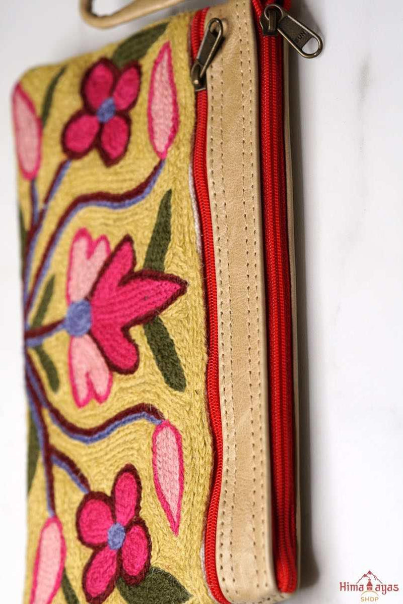 A lightweight everyday use purse with floral hand-embroidery design that suits everyone's style!