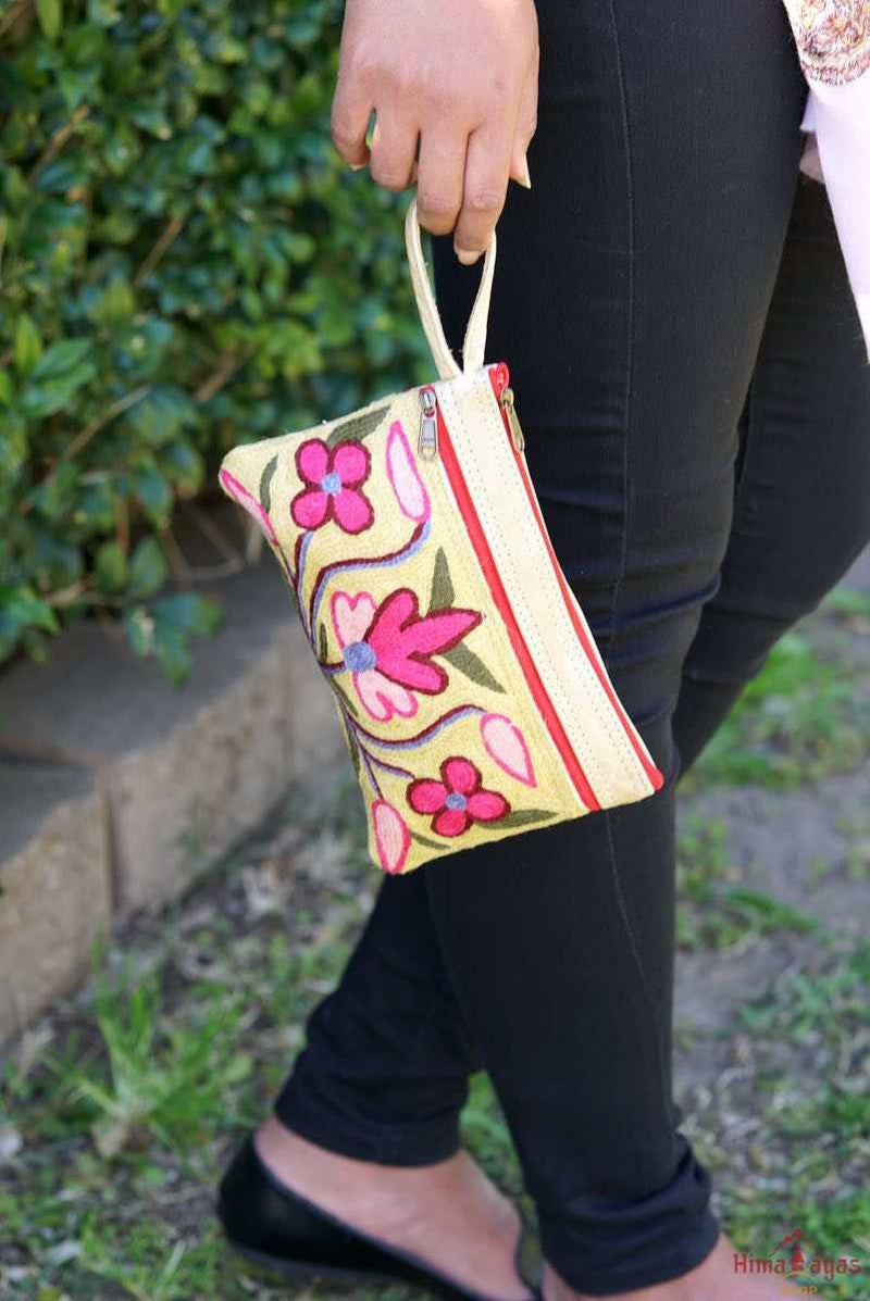 A lightweight everyday use purse with floral hand-embroidery design that suits everyone's style!