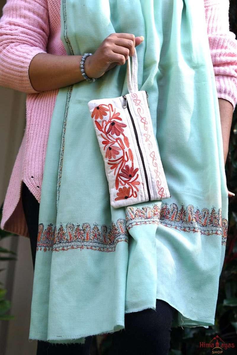 Unique style women purse with floral hand-embroidery, easy to carry and stylist design
