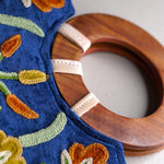 Beautiful handmade women's tote bag with Kashmiri embroidery design for chic style. 
