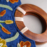 Beautiful handmade women's tote bag with Kashmiri embroidery design for chic style. 