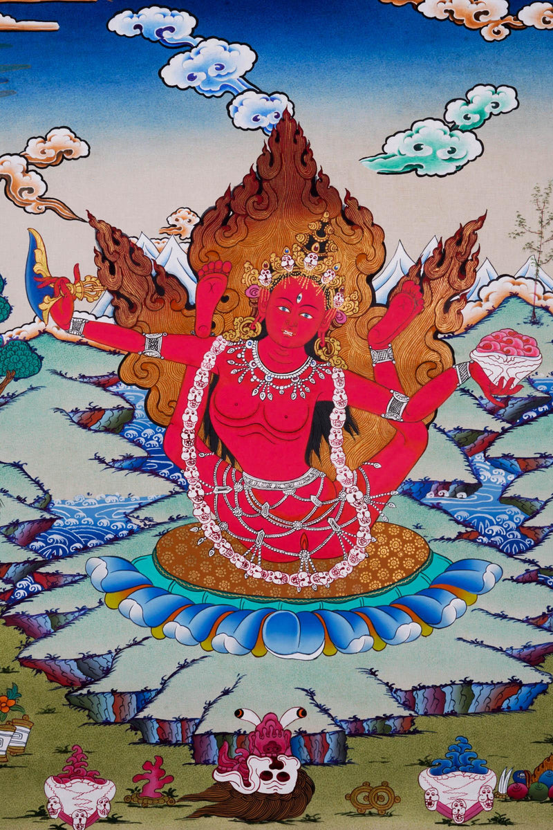 Sukhasiddhi Yogini Thangka Painting - Himalayas Shop