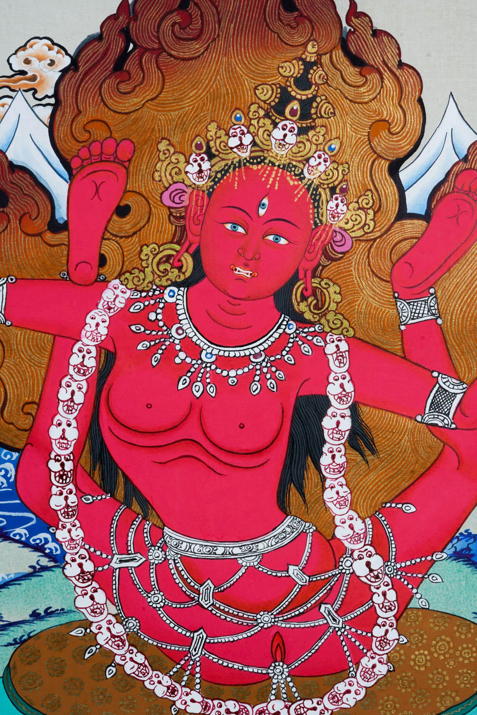 Sukhasiddhi Yogini Thangka Painting - Himalayas Shop