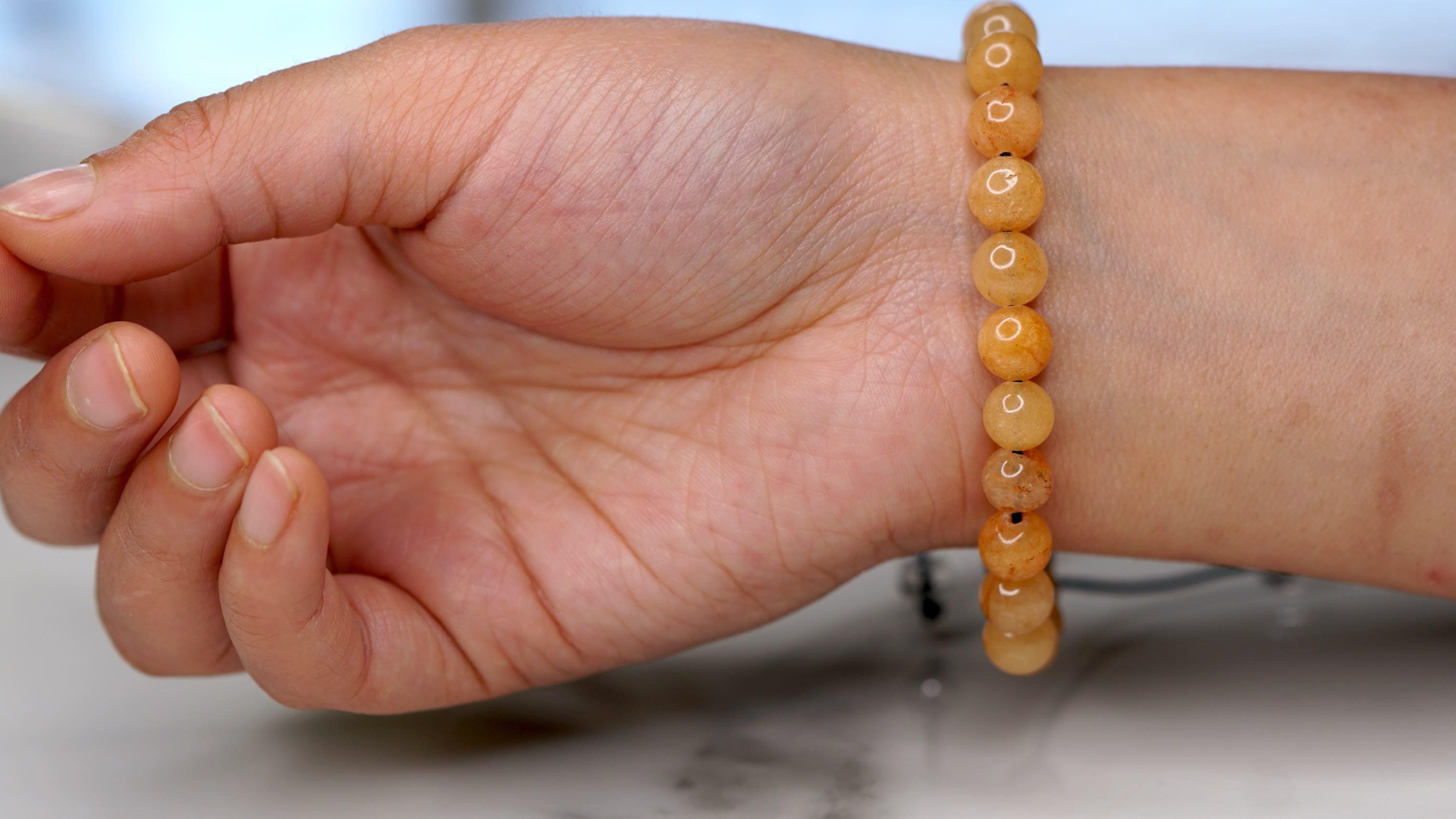 Yellow sales quartz bracelet
