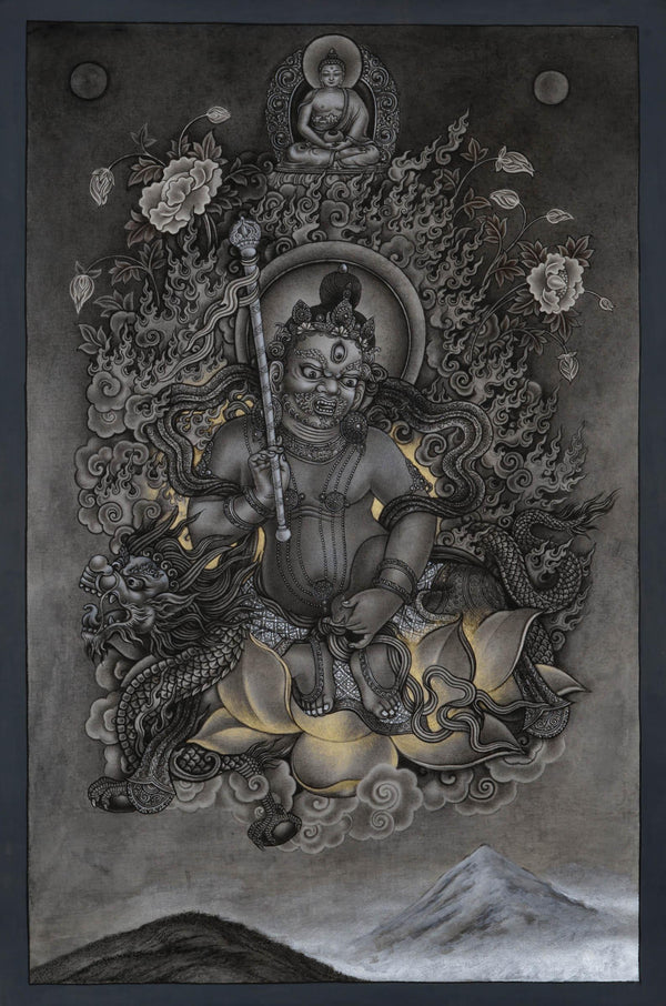 Zambala Thangka Painting - Best handpainted thangka painting - HimalayasShop