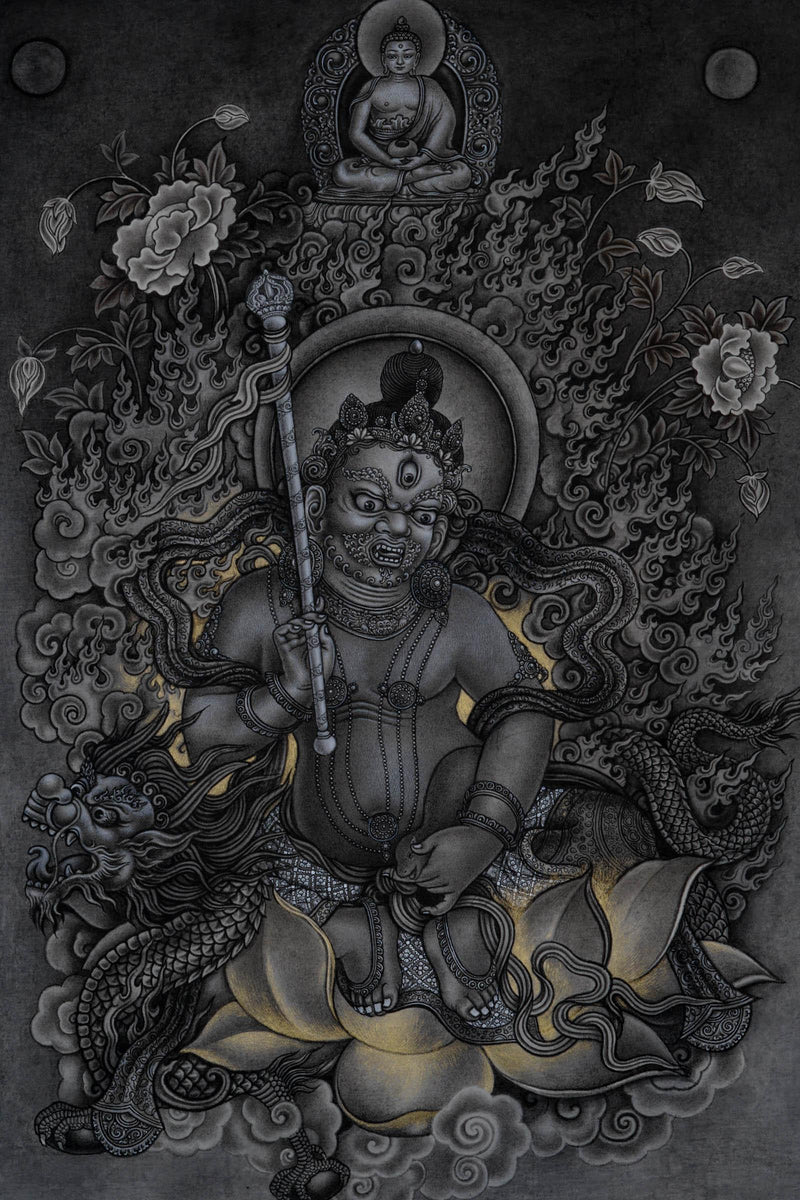 Zambala Thangka Painting - Himalayas Shop