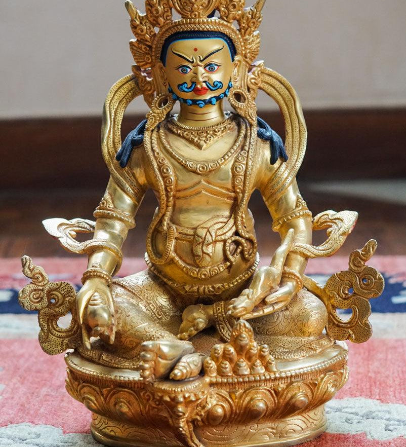 Buy best Golden Zambala Statue for your meditation altar. Statue for positivity. Buy Best Buddha Statue here. Best Buddhist gift or spiritual gifts for your family, friends and loved once. Best gift for decoration