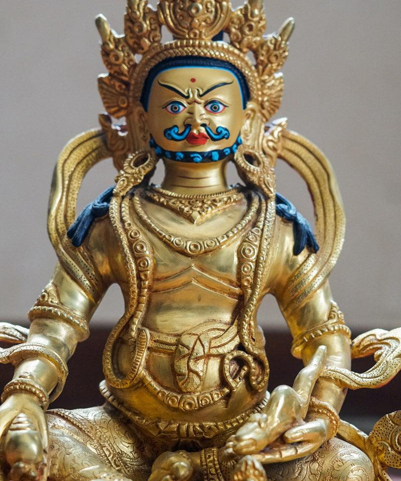 Buy best Golden Zambala Statue for your meditation altar. Statue for positivity. Buy Best Buddha Statue here. Best Buddhist gift or spiritual gifts for your family, friends and loved once. Best gift for decoration