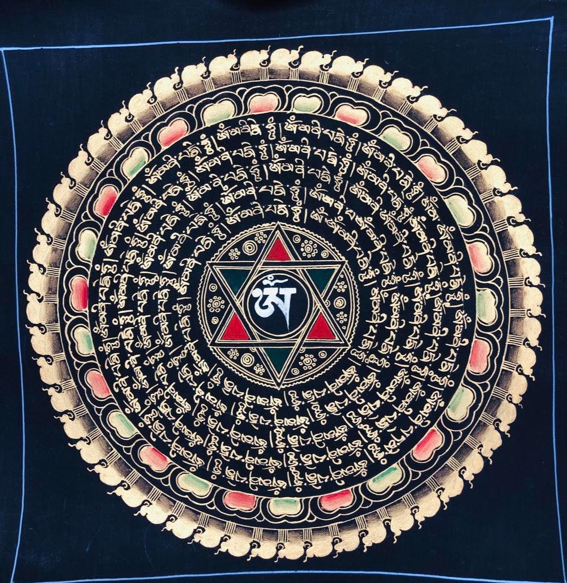OM mandala thangka art
