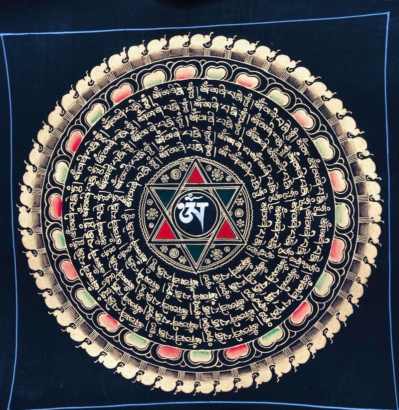 OM mandala thangka art