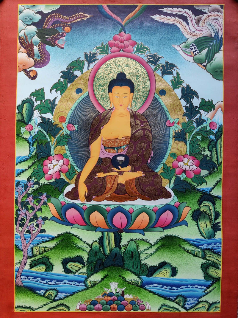 Beautiful Painting of Shakyamuni Buddha - Himalayas Shop