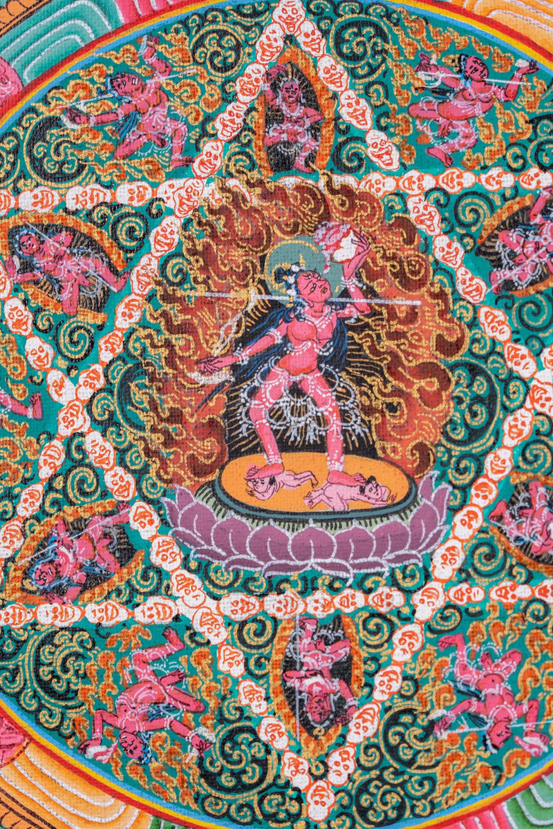 Yogini Mandala Thangka Painting - Himalayas Shop