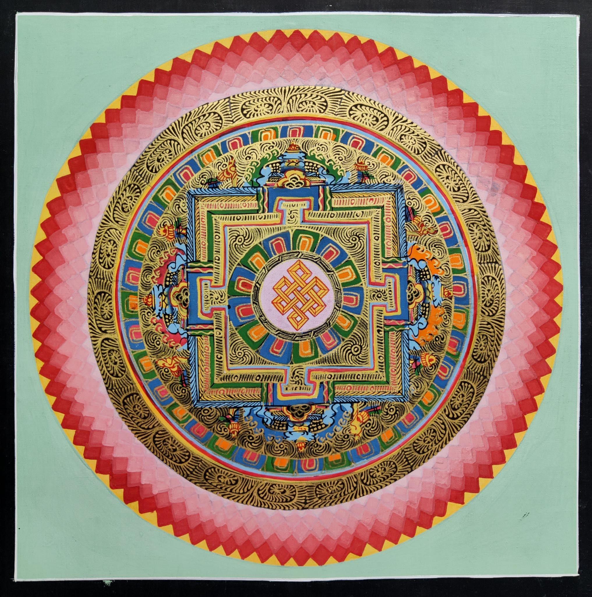 Authentic Hand Painted Mandala for Spirituality