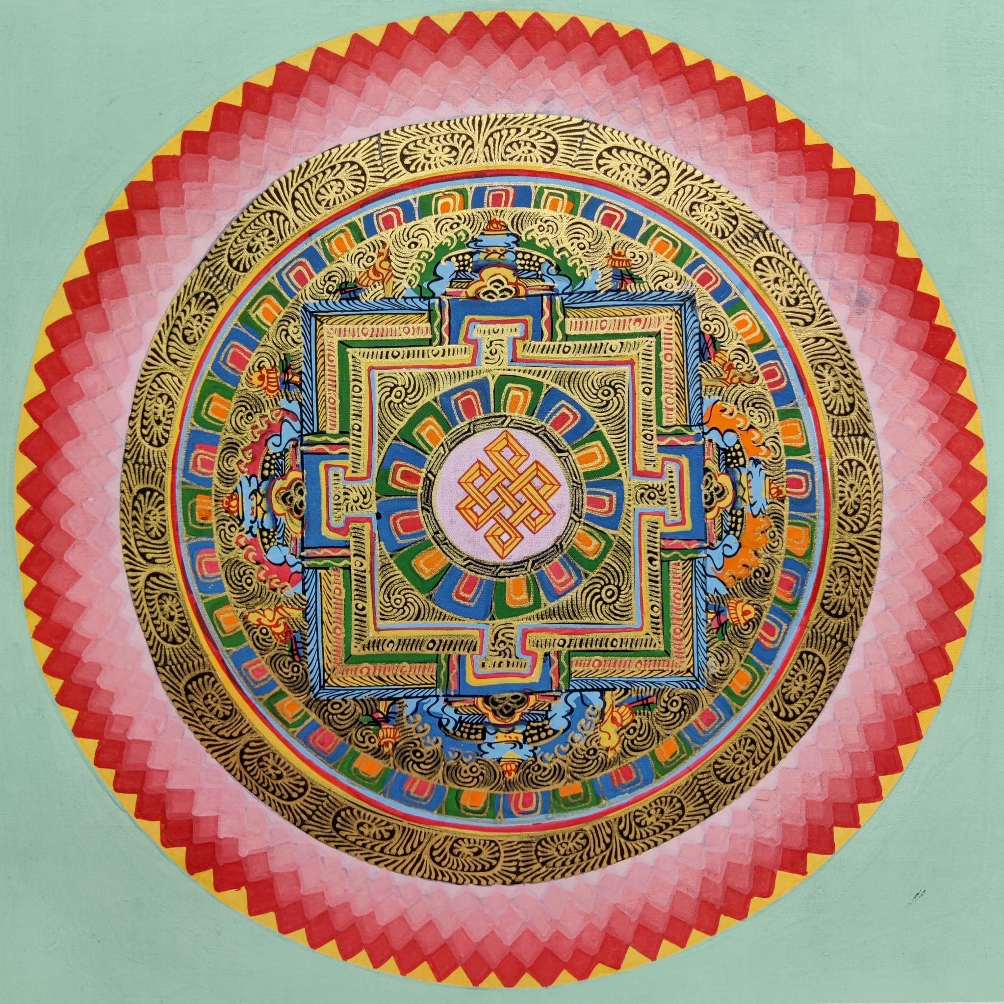 Authentic Hand Painted Mandala for Spirituality