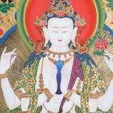 Chengresi with other bodhisattva thangka - Himalayas Shop