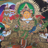 Chengresi with other bodhisattva thangka - Himalayas Shop